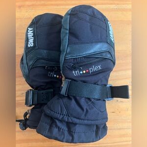 Swany Tri-Plex Kids Black Mittens